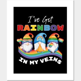 I've Got Rainbow in my Veins | Rainbow Pride LGBTQ+ Posters and Art